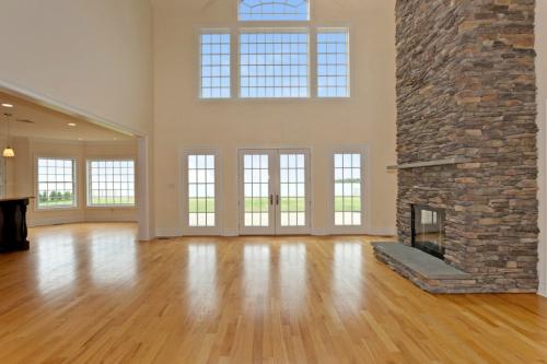 Vacant living room in the Mooring in East Islip NY