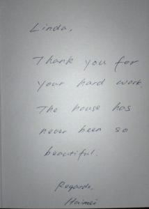 I love getting Thank You Notes like this!